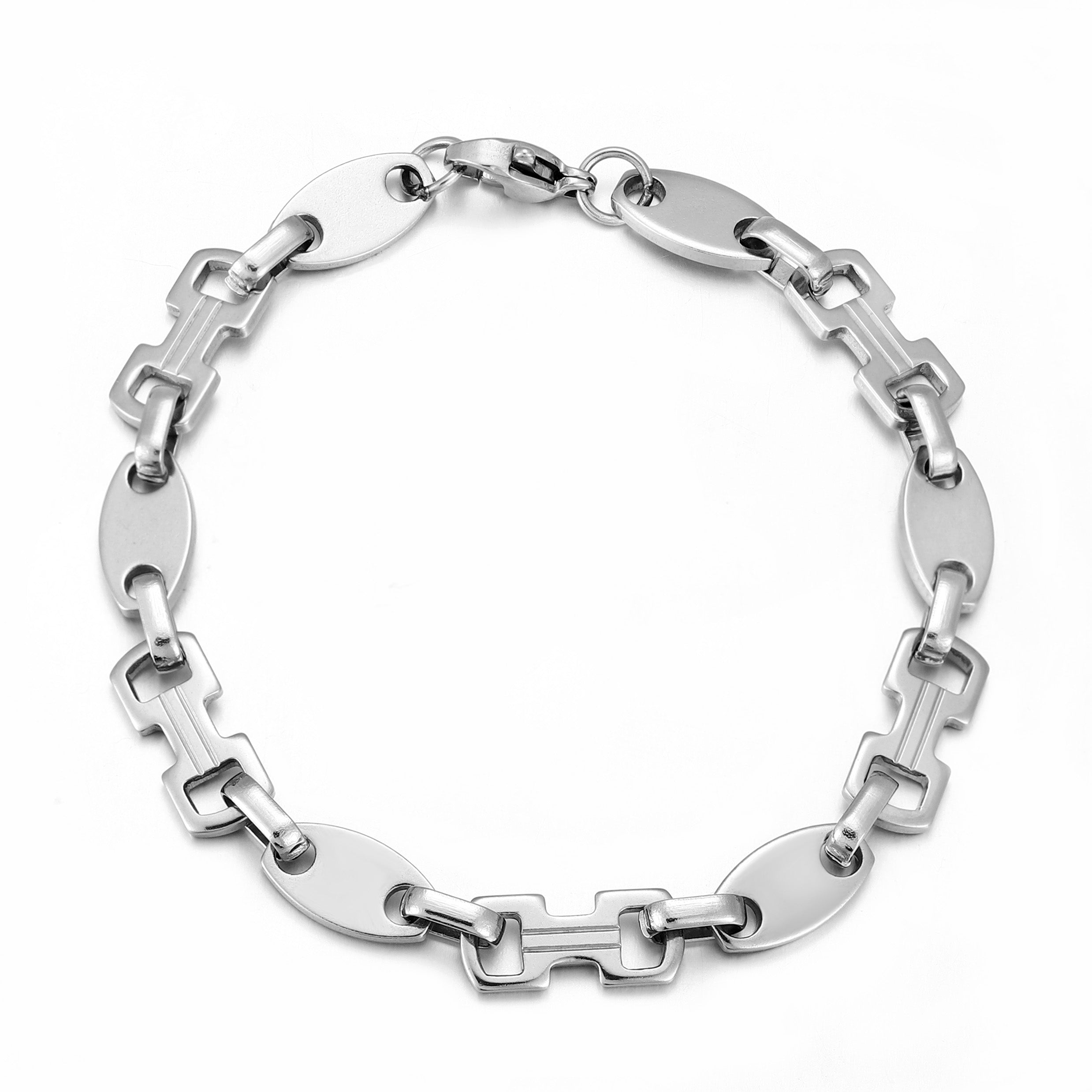 6mm Plattenkette Armband
