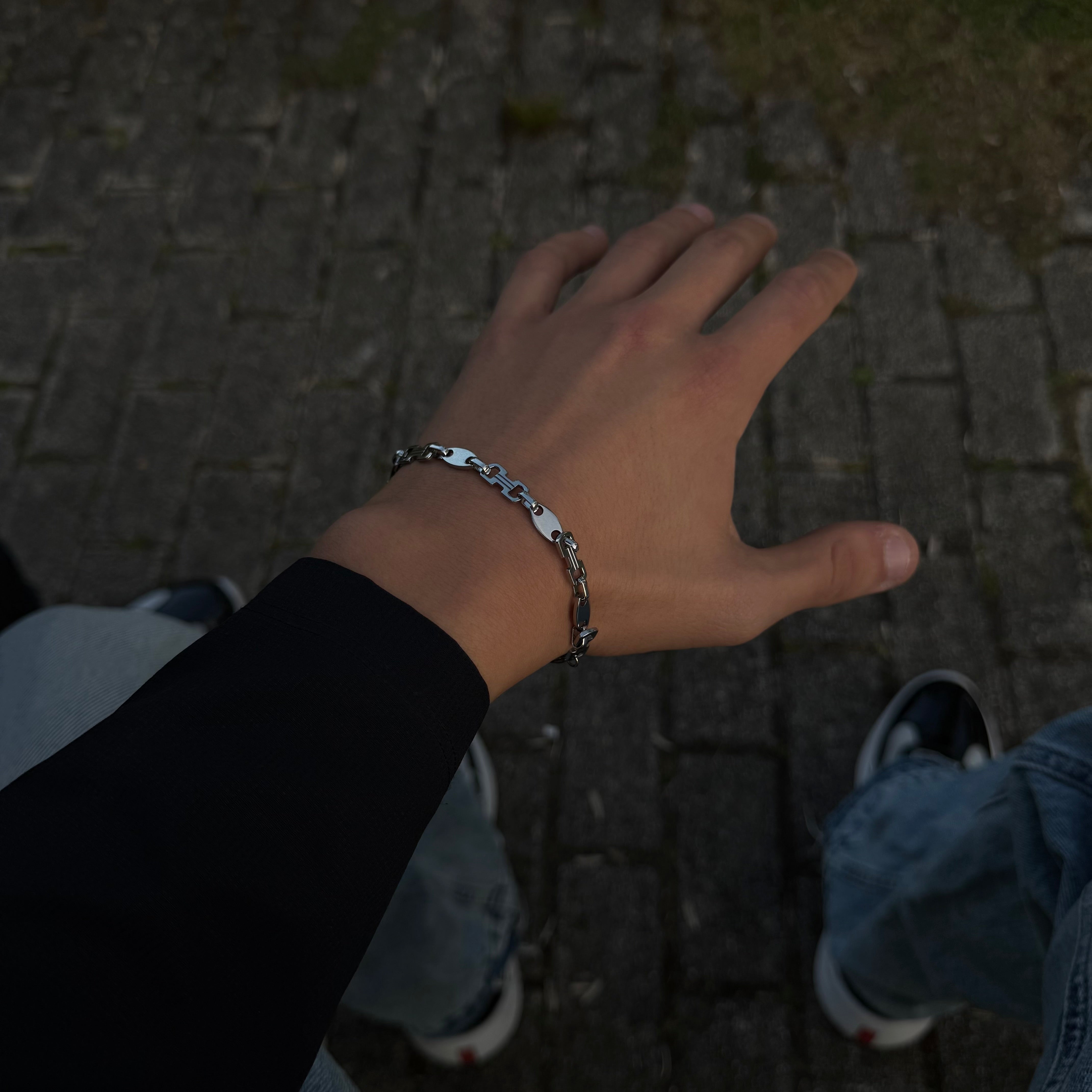 6mm Plattenkette Armband