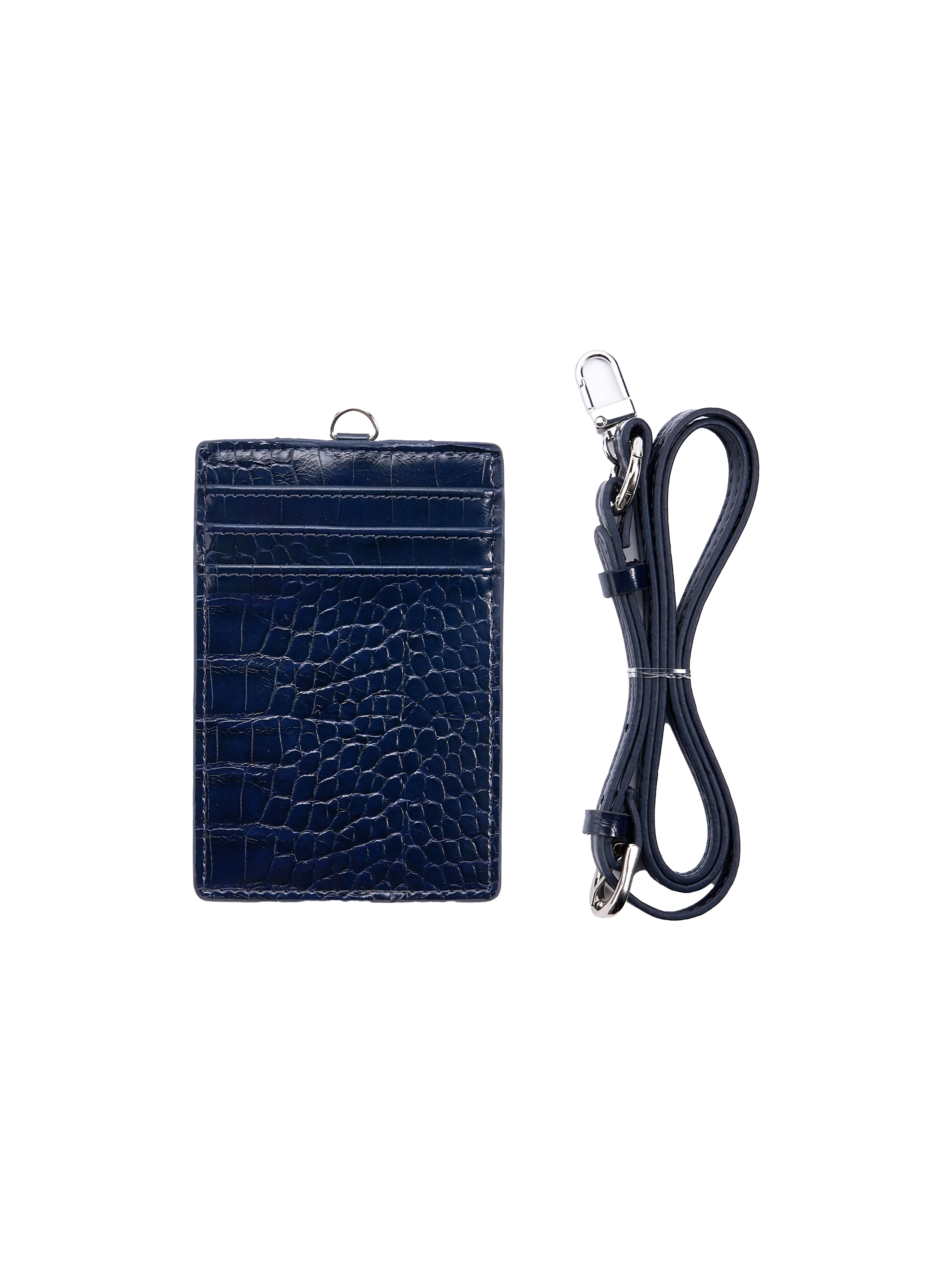 Croc Bleu Cardholder